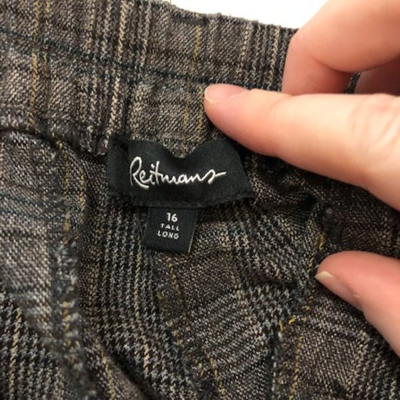 Brown Plaid Dress pants - Picture 5 of 5